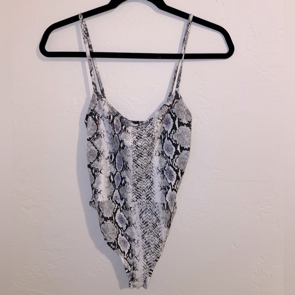 Pretty Little Thing Snakeskin Bodysuit